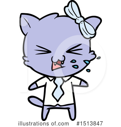 Royalty-Free (RF) Cat Clipart Illustration by lineartestpilot - Stock Sample #1513847