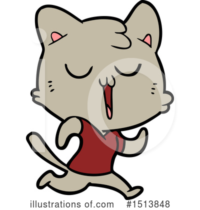 Royalty-Free (RF) Cat Clipart Illustration by lineartestpilot - Stock Sample #1513848