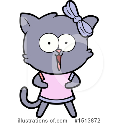 Royalty-Free (RF) Cat Clipart Illustration by lineartestpilot - Stock Sample #1513872