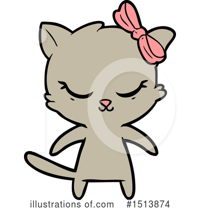 Royalty-Free (RF) Cat Clipart Illustration by lineartestpilot - Stock Sample #1513874