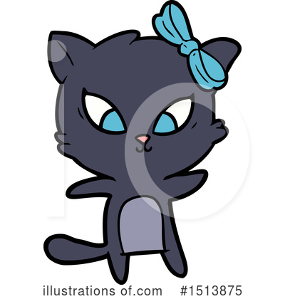 Royalty-Free (RF) Cat Clipart Illustration by lineartestpilot - Stock Sample #1513875