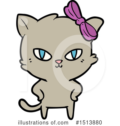 Royalty-Free (RF) Cat Clipart Illustration by lineartestpilot - Stock Sample #1513880