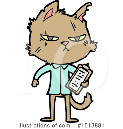 Royalty-Free (RF) Cat Clipart Illustration by lineartestpilot - Stock Sample #1513881