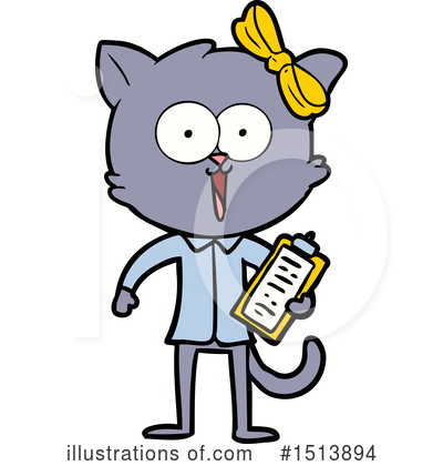 Royalty-Free (RF) Cat Clipart Illustration by lineartestpilot - Stock Sample #1513894