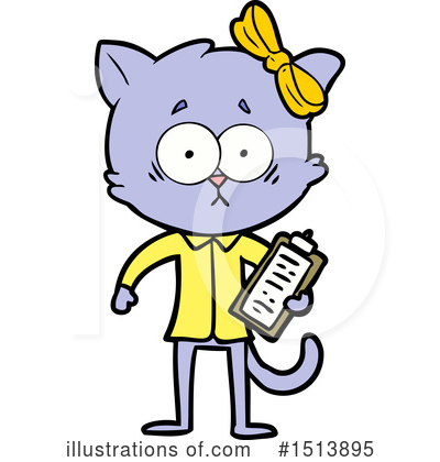 Royalty-Free (RF) Cat Clipart Illustration by lineartestpilot - Stock Sample #1513895