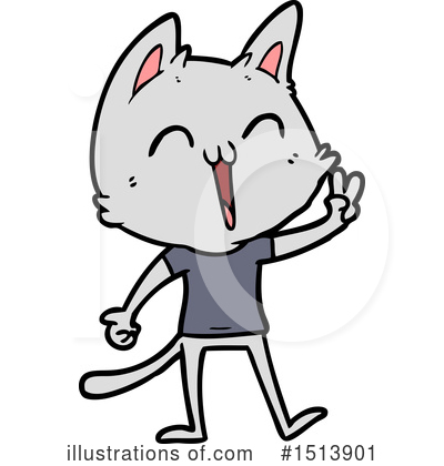 Royalty-Free (RF) Cat Clipart Illustration by lineartestpilot - Stock Sample #1513901