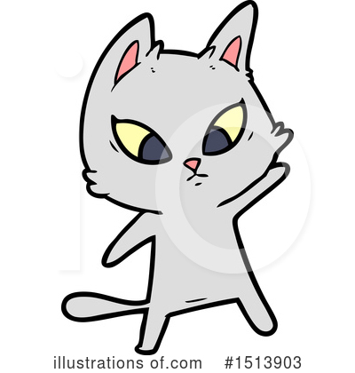 Royalty-Free (RF) Cat Clipart Illustration by lineartestpilot - Stock Sample #1513903