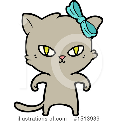 Royalty-Free (RF) Cat Clipart Illustration by lineartestpilot - Stock Sample #1513939
