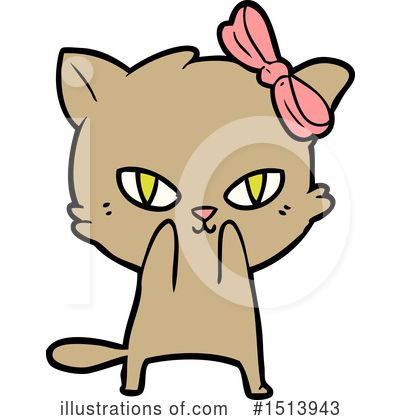 Royalty-Free (RF) Cat Clipart Illustration by lineartestpilot - Stock Sample #1513943