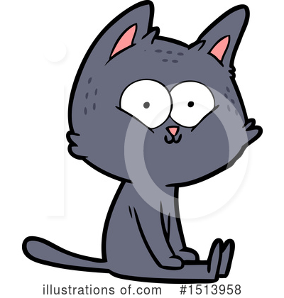 Royalty-Free (RF) Cat Clipart Illustration by lineartestpilot - Stock Sample #1513958