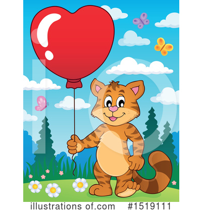 Royalty-Free (RF) Cat Clipart Illustration by visekart - Stock Sample #1519111