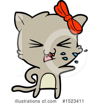 Royalty-Free (RF) Cat Clipart Illustration by lineartestpilot - Stock Sample #1523411