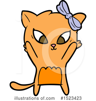 Royalty-Free (RF) Cat Clipart Illustration by lineartestpilot - Stock Sample #1523423