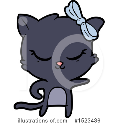 Black Cat Clipart #1523436 by lineartestpilot