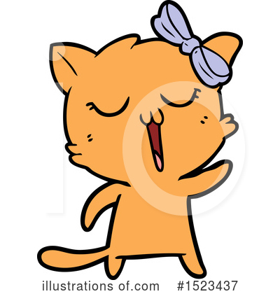 Royalty-Free (RF) Cat Clipart Illustration by lineartestpilot - Stock Sample #1523437