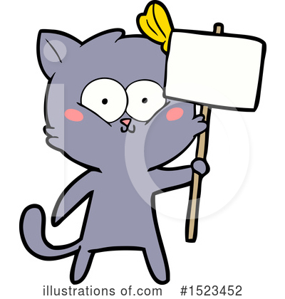 Royalty-Free (RF) Cat Clipart Illustration by lineartestpilot - Stock Sample #1523452
