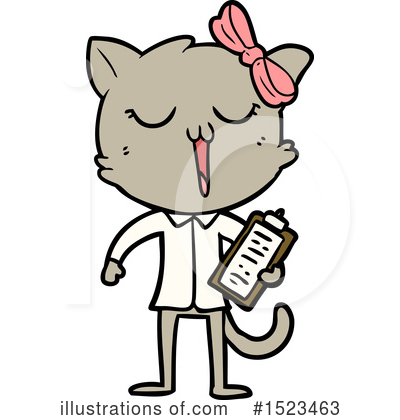Royalty-Free (RF) Cat Clipart Illustration by lineartestpilot - Stock Sample #1523463