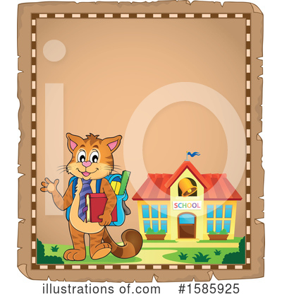 Royalty-Free (RF) Cat Clipart Illustration by visekart - Stock Sample #1585925