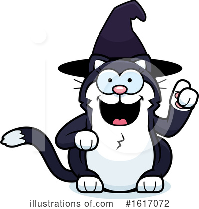 Witch Cat Clipart #1617072 by Cory Thoman