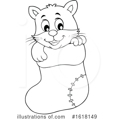 Royalty-Free (RF) Cat Clipart Illustration by visekart - Stock Sample #1618149