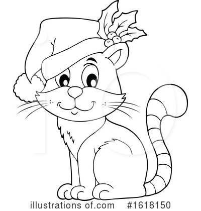 Royalty-Free (RF) Cat Clipart Illustration by visekart - Stock Sample #1618150