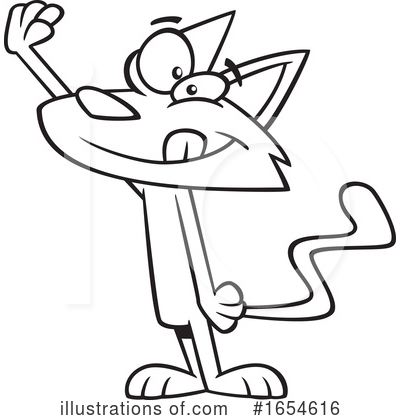 Royalty-Free (RF) Cat Clipart Illustration by toonaday - Stock Sample #1654616