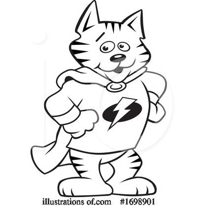 Royalty-Free (RF) Cat Clipart Illustration by Johnny Sajem - Stock Sample #1698901