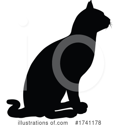 Royalty-Free (RF) Cat Clipart Illustration by AtStockIllustration - Stock Sample #1741178