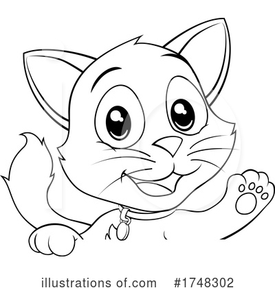 Royalty-Free (RF) Cat Clipart Illustration by AtStockIllustration - Stock Sample #1748302
