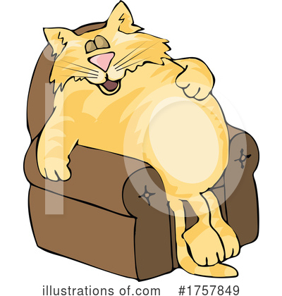 Royalty-Free (RF) Cat Clipart Illustration by djart - Stock Sample #1757849