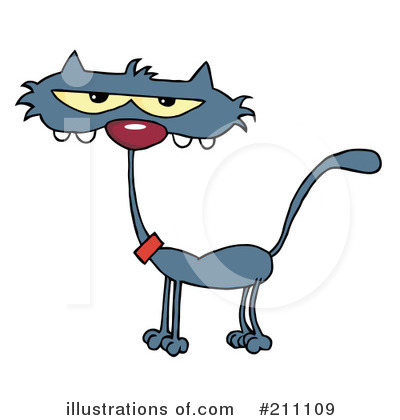 Royalty-Free (RF) Cat Clipart Illustration by Hit Toon - Stock Sample #211109