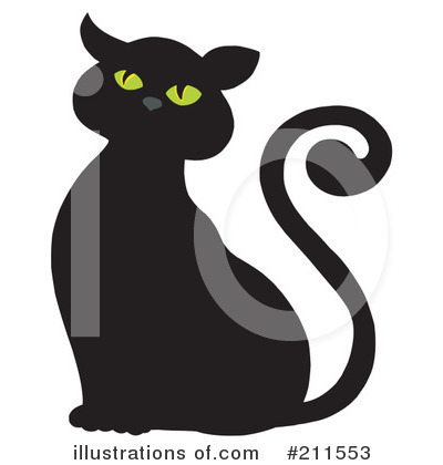 Royalty-Free (RF) Cat Clipart Illustration by visekart - Stock Sample #211553