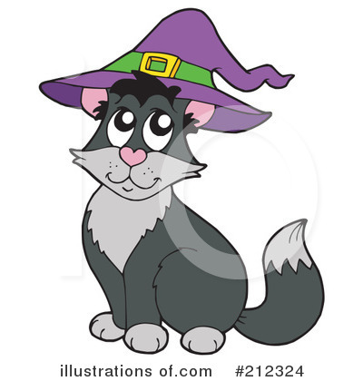 Royalty-Free (RF) Cat Clipart Illustration by visekart - Stock Sample #212324