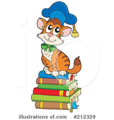 Royalty-Free (RF) Cat Clipart Illustration by visekart - Stock Sample #212329