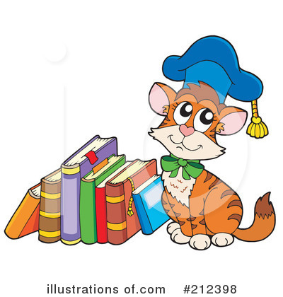 Royalty-Free (RF) Cat Clipart Illustration by visekart - Stock Sample #212398