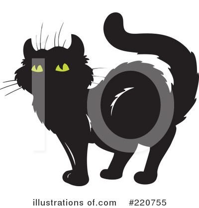 Royalty-Free (RF) Cat Clipart Illustration by visekart - Stock Sample #220755