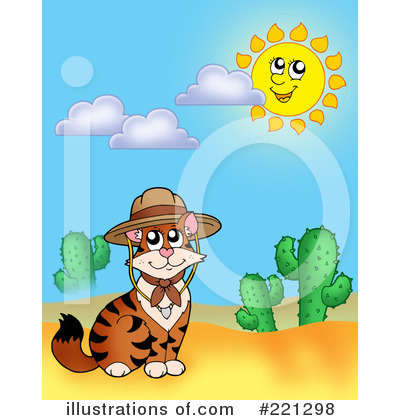Royalty-Free (RF) Cat Clipart Illustration by visekart - Stock Sample #221298