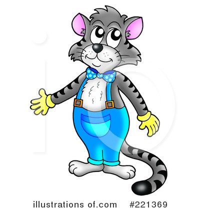 Royalty-Free (RF) Cat Clipart Illustration by visekart - Stock Sample #221369