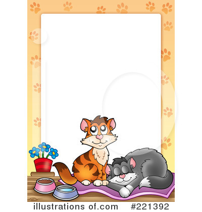 Royalty-Free (RF) Cat Clipart Illustration by visekart - Stock Sample #221392