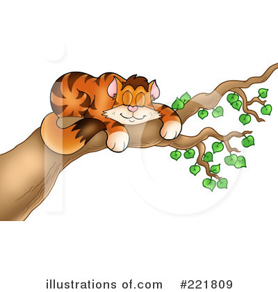 Royalty-Free (RF) Cat Clipart Illustration by visekart - Stock Sample #221809