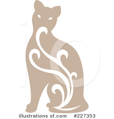 Royalty-Free (RF) Cat Clipart Illustration by Cherie Reve - Stock Sample #227353