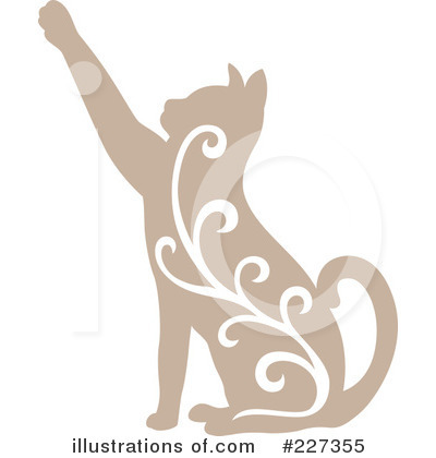 Royalty-Free (RF) Cat Clipart Illustration by Cherie Reve - Stock Sample #227355