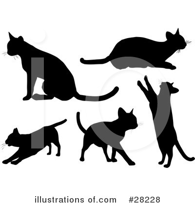 Royalty-Free (RF) Cat Clipart Illustration by KJ Pargeter - Stock Sample #28228