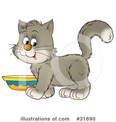 Royalty-Free (RF) Cat Clipart Illustration by Alex Bannykh - Stock Sample #31690