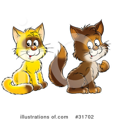 Royalty-Free (RF) Cat Clipart Illustration by Alex Bannykh - Stock Sample #31702