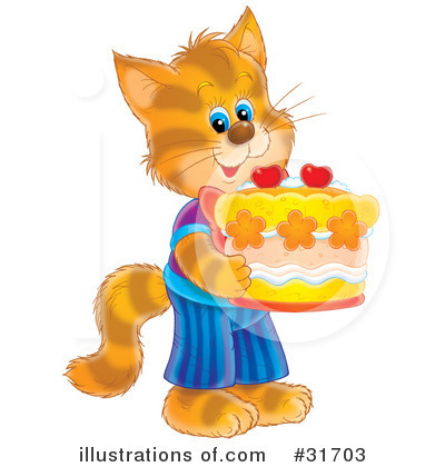 Royalty-Free (RF) Cat Clipart Illustration by Alex Bannykh - Stock Sample #31703