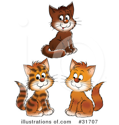 Royalty-Free (RF) Cat Clipart Illustration by Alex Bannykh - Stock Sample #31707