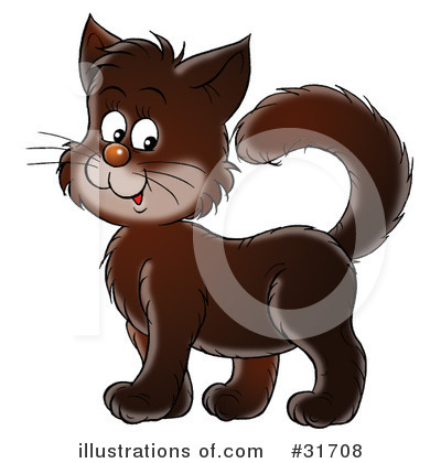 Royalty-Free (RF) Cat Clipart Illustration by Alex Bannykh - Stock Sample #31708