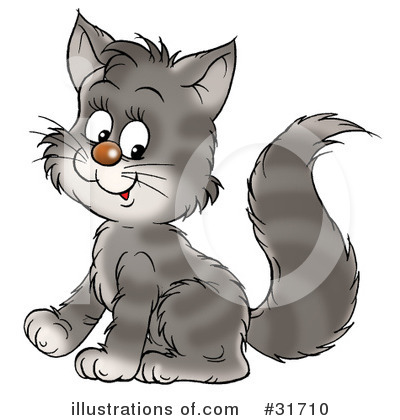 Royalty-Free (RF) Cat Clipart Illustration by Alex Bannykh - Stock Sample #31710