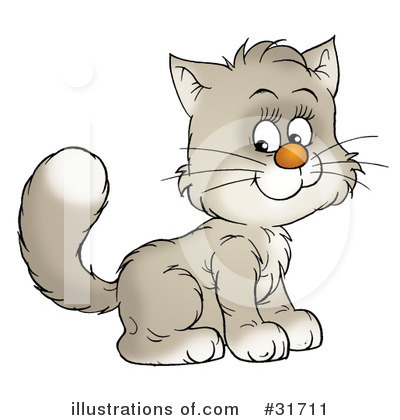 Royalty-Free (RF) Cat Clipart Illustration by Alex Bannykh - Stock Sample #31711